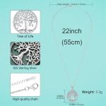 Aniu Sterling Silver Tree of Life Necklace