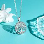 Aniu Sterling Silver Tree of Life Necklace