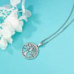 Aniu Sterling Silver Tree of Life Necklace