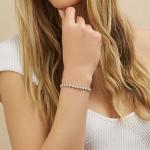 Opal Bracelet with 18K White Gold Plating