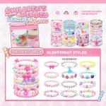 Colorful Beaded Bracelets for Girls - 100 Pcs