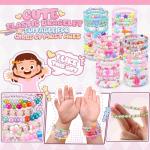 Colorful Beaded Bracelets for Girls - 100 Pcs