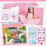 Colorful Beaded Bracelets for Girls - 100 Pcs
