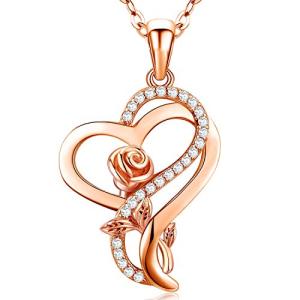 Rose Gold Heart Necklace - Perfect Gift for Her