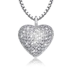 Sterling Silver Heart Urn Pendant Necklace