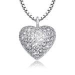 Sterling Silver Heart Urn Pendant Necklace