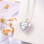 Sterling Silver Heart Urn Pendant Necklace