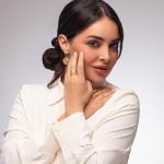 14K Gold Plated Vintage Design Half Eternity Ring