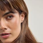 1/4 Carat Lab Grown Diamond Stud Earrings in Gold