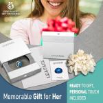 Infinity Love Birthstone Heart Necklace in Sapphire