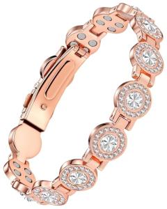 Jecanori Copper Magnetic Bracelet for Women, Adjustable