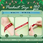 XunYee 160 Pcs Adjustable WWJD Christian Bracelets