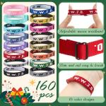XunYee 160 Pcs Adjustable WWJD Christian Bracelets