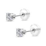 14K Gold Lab Grown Diamond Stud Earrings