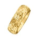 14kt Yellow Gold Sparkle Pattern Ring, Size 8