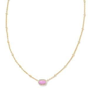 Kendra Scott Mini Elisa Gold-Plated Pendant Necklace