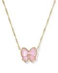 Kendra Scott Haley Bow Pendant Necklace in Blush Ivory
