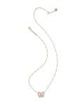 Kendra Scott Haley Bow Pendant Necklace in Blush Ivory