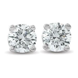 1/3 CT White Diamond Studs in 14k Gold