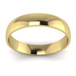 Unisex 10k Yellow Gold 4mm Wedding Band