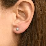 1/3 CT White Diamond Studs in 14k Gold