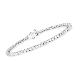 Lab-Grown Diamond Tennis Bracelet in Sterling Silver