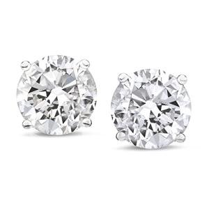 Lab Grown Diamond Solitaire Stud Earrings 1-12 Carat