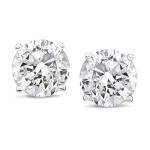 Lab Grown Diamond Solitaire Stud Earrings 1-12 Carat