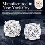 Lab Grown Diamond Solitaire Stud Earrings 1-12 Carat