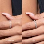 Lab Grown Diamond Eternity Band in 14K White Gold