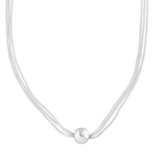 Silpada Multi-Strand Bead Necklace in Silver