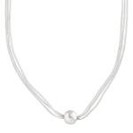 Silpada Multi-Strand Bead Necklace in Silver