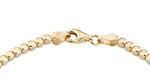 Miabella 18Kt Gold Plated Silver Cube Bead Bracelet