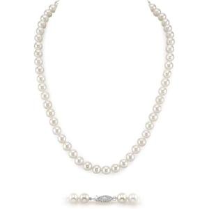 AAA+ Quality White Freshwater Pearl Necklace for Women