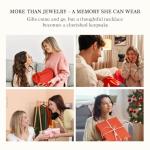 Rose Heart Moissanite Necklace in Sterling Silver