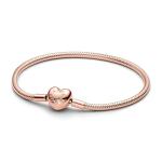 PANDORA Heart Clasp Snake Chain Bracelet for Her