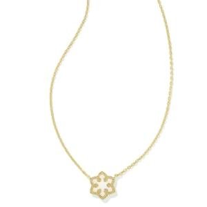 Kendra Scott Opal Snowflake Pendant Necklace