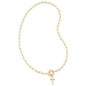 Kendra Scott 14k Gold-Plated Cross Chain Necklace