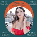 Moissanite Stud Earrings in Gold Colored Sterling Silver