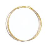 Tri-Color 925 Silver Stackable Bracelet for Women