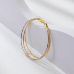 Tri-Color 925 Silver Stackable Bracelet for Women