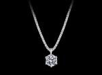 Dazzling Moissanite Necklace with Starry Chain