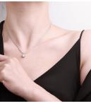 Dazzling Moissanite Necklace with Starry Chain