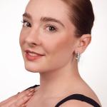 Lab Diamond Sterling Silver Twist Hoop Earrings