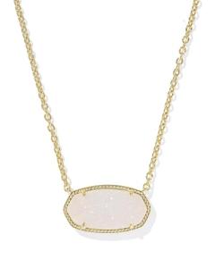 Kendra Scott Iridescent Drusy Pendant Necklace