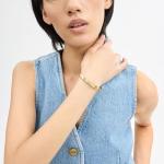 Coach Women's C Logo Hinged Bangle Bracelet