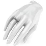 10K White Gold 1.0 CT Simulated Diamond Ring