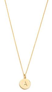 Kate Spade Gold-Tone Alphabet Pendant Necklace, 18