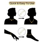 14K Gold Adjustable Necklace and Bracelet Extender