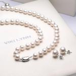 VIKI LYNN Freshwater Pearl Necklace, Bracelet, Earrings Set